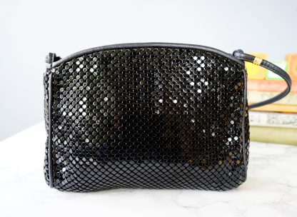 Vintage black sequined crossbody bag - Image 5