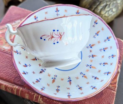 Soft powder blue bone china cup and saucer set - Image 6