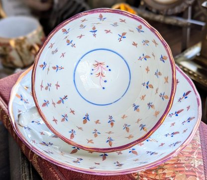 Soft powder blue bone china cup and saucer set - Image 5
