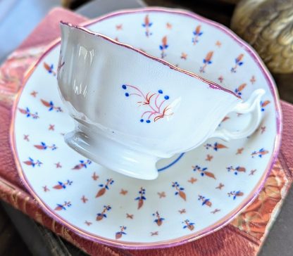 Soft powder blue bone china cup and saucer set