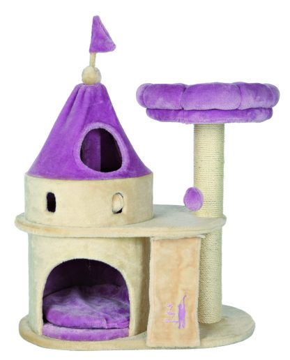 Castle-shaped cat climbing frame