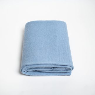 Pure light blue blended blanket