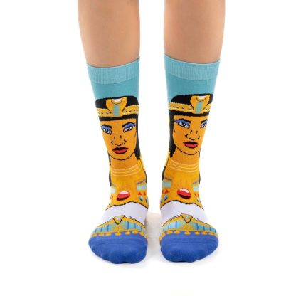 Ancient Egypt Cleopatra themed art socks