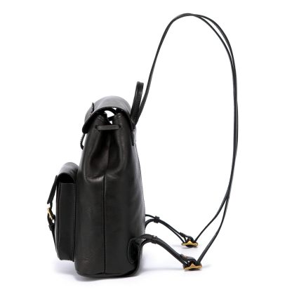 Vintage leather flap backpack - Image 2
