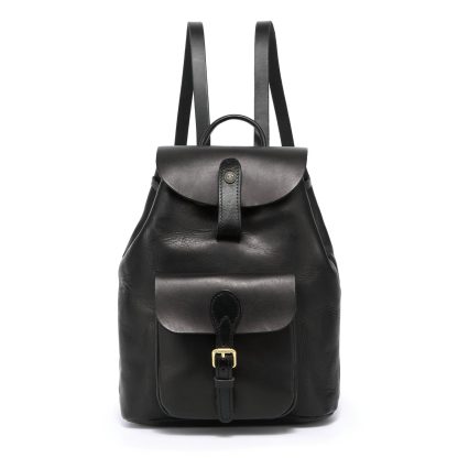 Vintage leather flap backpack - Image 10