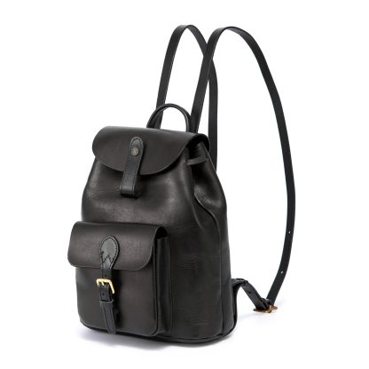 Vintage leather flap backpack - Image 6