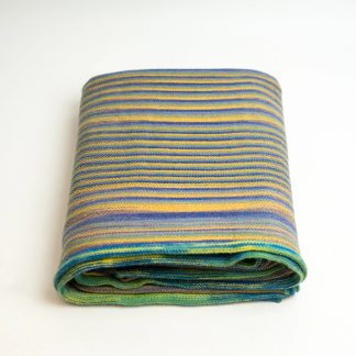 Rainbow gradient striped blend throw blanket