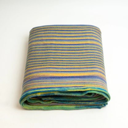Rainbow gradient striped blend throw blanket