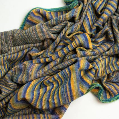 Rainbow gradient striped blend throw blanket - Image 2