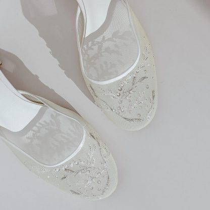 Cloud yarn starlight thick heel wedding shoes - Image 2