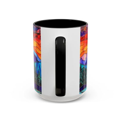 Colored glass sunrise mountain mug - Image 6