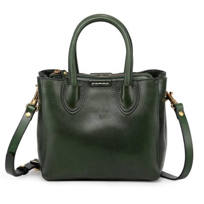 Top-grain cowhide ear-shaped decorative handbag - Image 3