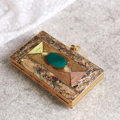 Handmade crystal buckle clutch - Image 2