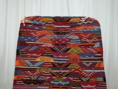 Handmade colorful geometric woven tassel rug - Image 9