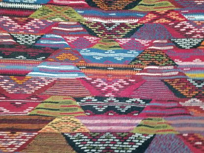 Handmade colorful geometric woven tassel rug - Image 7