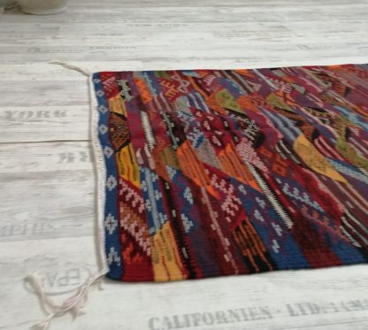 Handmade colorful geometric woven tassel rug - Image 6