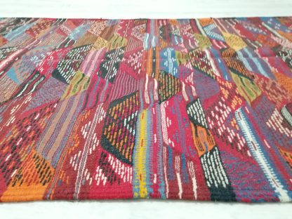 Handmade colorful geometric woven tassel rug - Image 3
