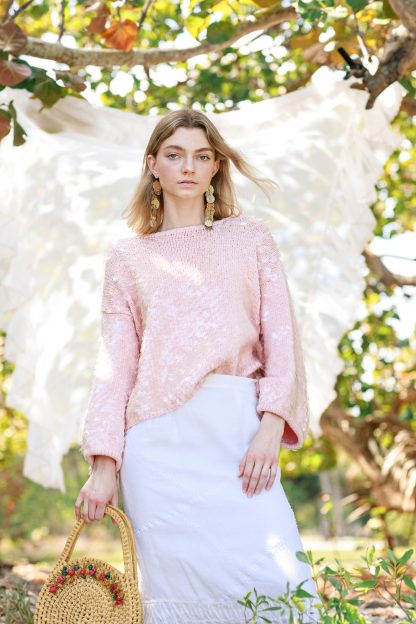 White lace patchwork fishtail skirt - Image 9