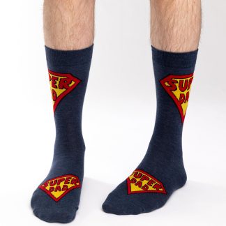 Superman style fun socks