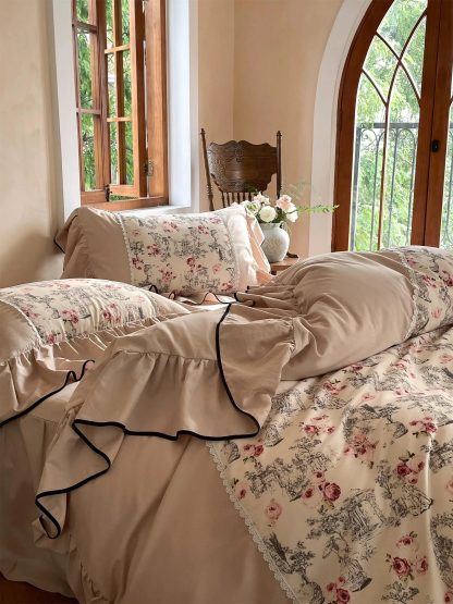 French retro manor floral bedding four-piece set - Image 6