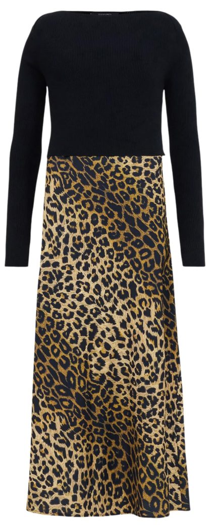 leopard print satin skirt suit - Image 8