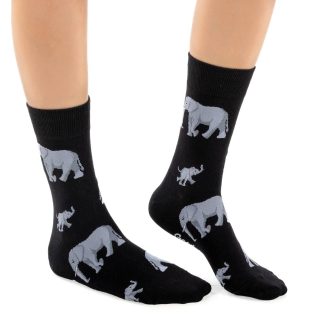Elephant family theme simple and fun trendy socks