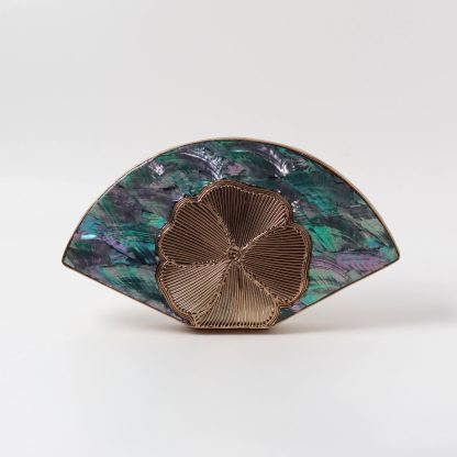Vintage Scalloped Abalone Evening Bag - Image 3