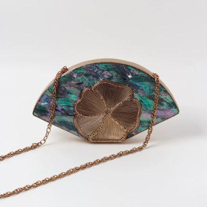 Vintage Scalloped Abalone Evening Bag - Image 2