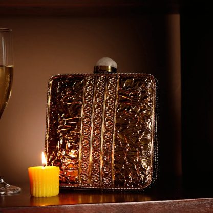 Silver and diamond mother-of-pearl evening bag