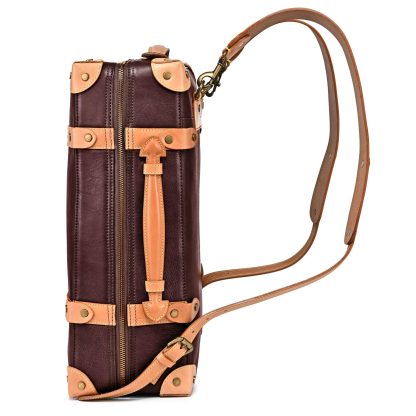 Vintage handmade genuine leather backpack - Image 4