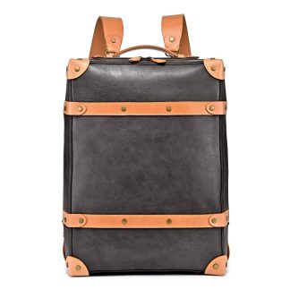 Vintage handmade genuine leather backpack