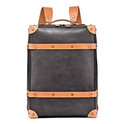 Vintage handmade genuine leather backpack