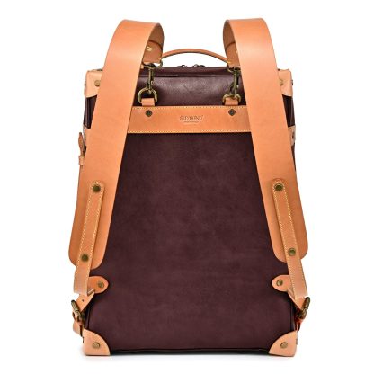 Vintage handmade genuine leather backpack - Image 5