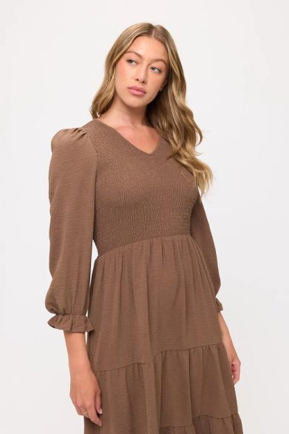 Retro Polka Dot V-Neck Waist Cake Dress - Image 7