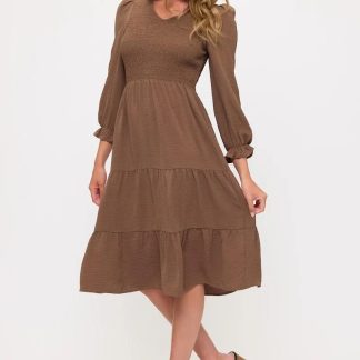 Retro Polka Dot V-Neck Waist Cake Dress