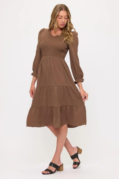 Retro Polka Dot V-Neck Waist Cake Dress