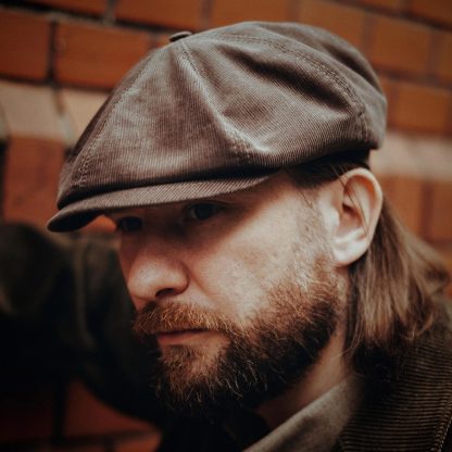Vintage Corduroy Newsboy Cap - Image 5