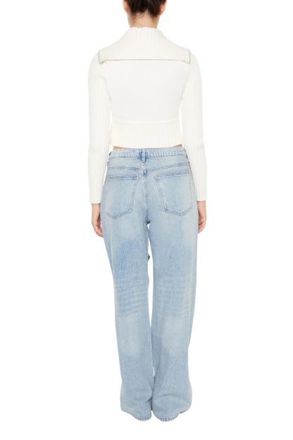 Deconstructed ripped flared jeans - Image 2