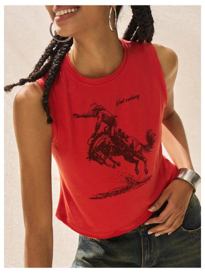 American retro denim cropped vest