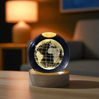 crystal globe ornaments