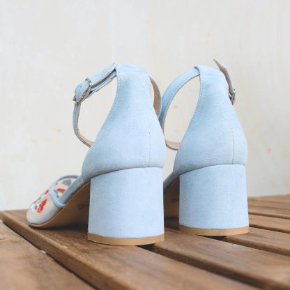 Summer Flower Butterfly Chunky Heel Sandals - Image 6