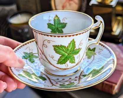 Vine Leaf Bone China Cup and Saucer Set