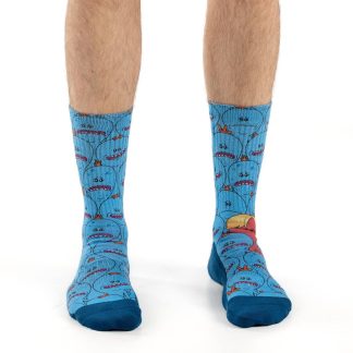 Fun cartoon abstract element themed trendy socks