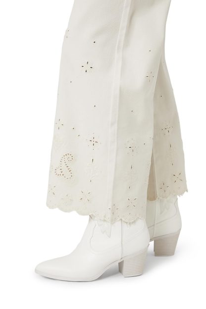 French retro petal-edge high-waist casual pants - Image 6
