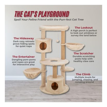 Super Deluxe Happy Planet Multi-layer Cat Climbing Frame - Image 4