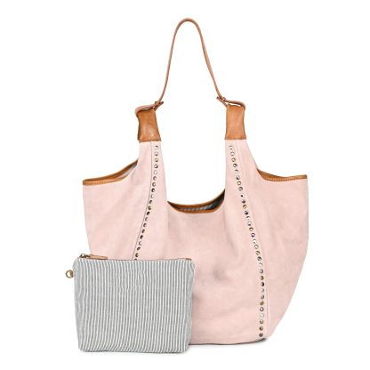 Suede studded tote bag - Image 4
