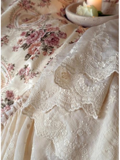 French palace retro lace floral bedding four-piece set - Image 6