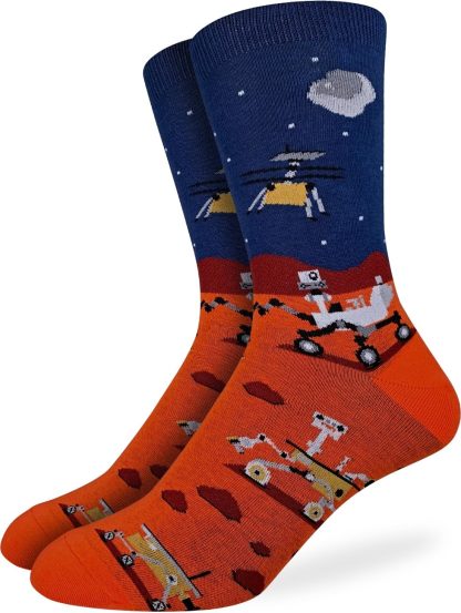 Mars rover themed sci-fi socks - Image 2