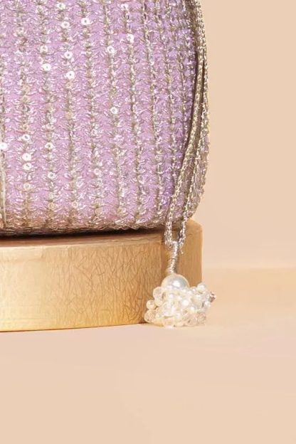 Dream Galaxy Pearl Embroidery Drawstring Bag - Image 6