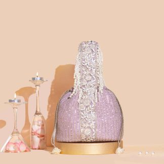 Dream Galaxy Pearl Embroidery Drawstring Bag